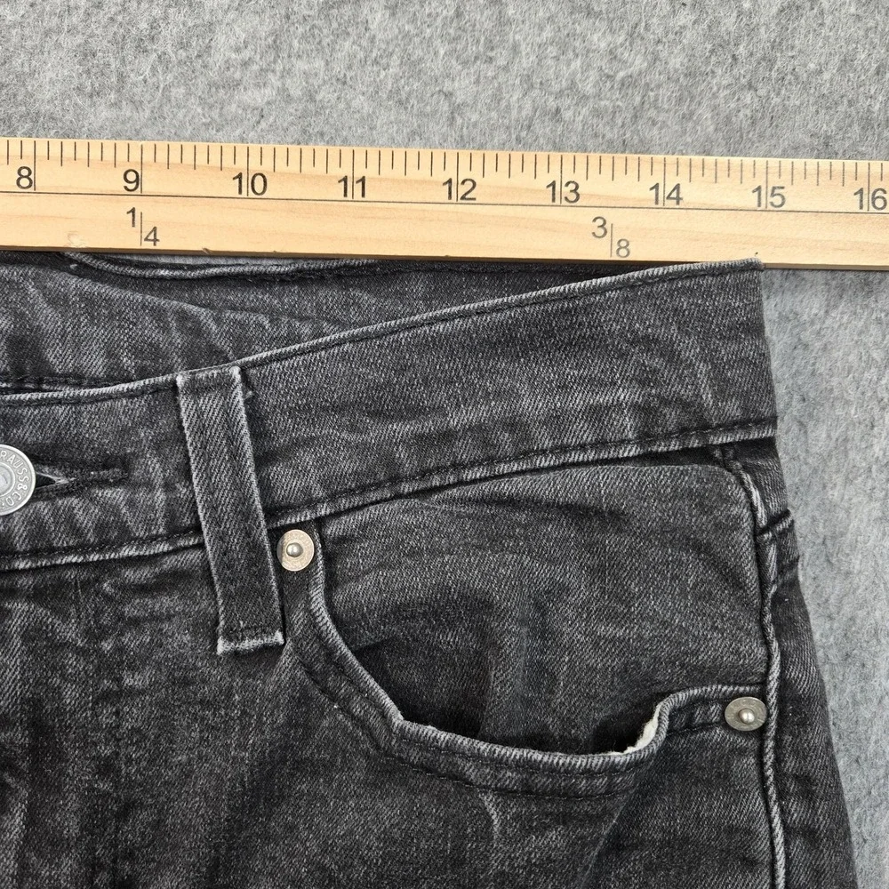 Levis 510 Jeans Mens 30x29‎ (tag 31x32) Gray Charcoal Wash Slim Tapered Denim